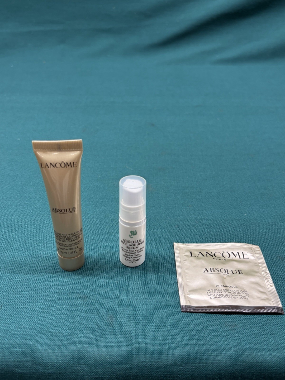 Lancome Lot of 28 Travel and Sample Size Products; Moisturizer/Eye Cream & More