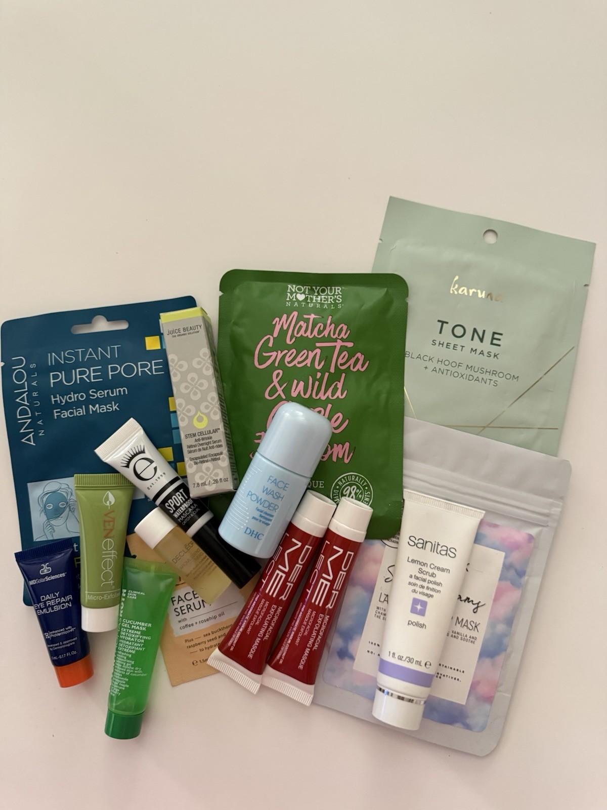 Beauty Makeup & Skincare & Sheet Mask Mini Travel Mixed Lot (15 Pieces) NEW