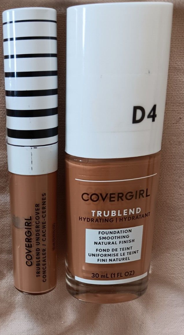 Covergirl Natural Tan T500 Trublend Concealer Classic Tan D4 Foundation Lot