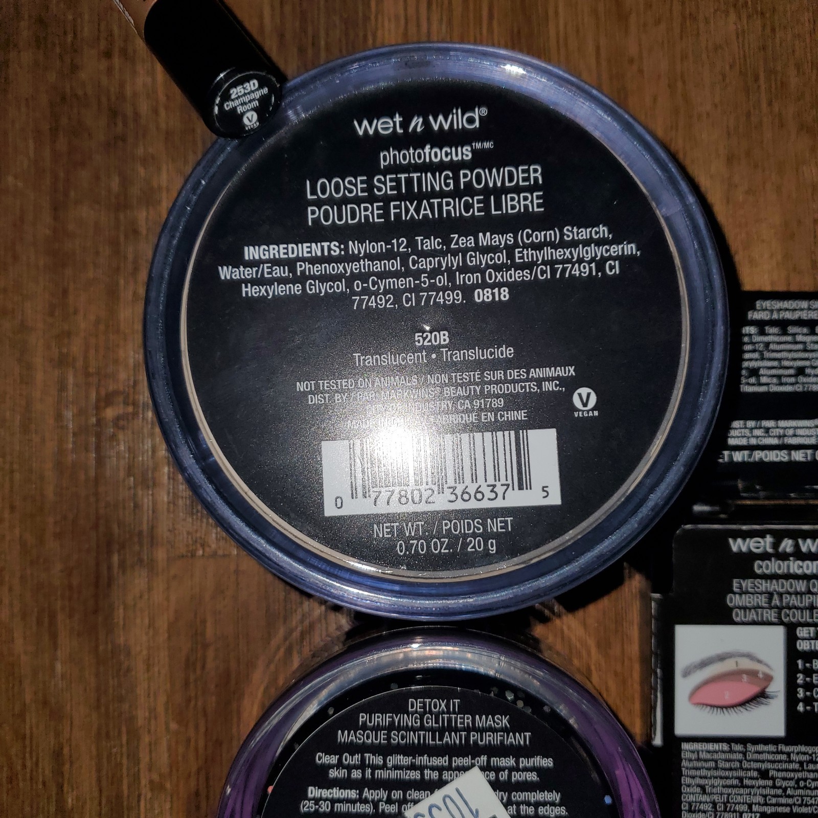 14 Wet n Wild Makeup & Skincare Lot – Eyeshadow / Glitter Mask / Setting Powder
