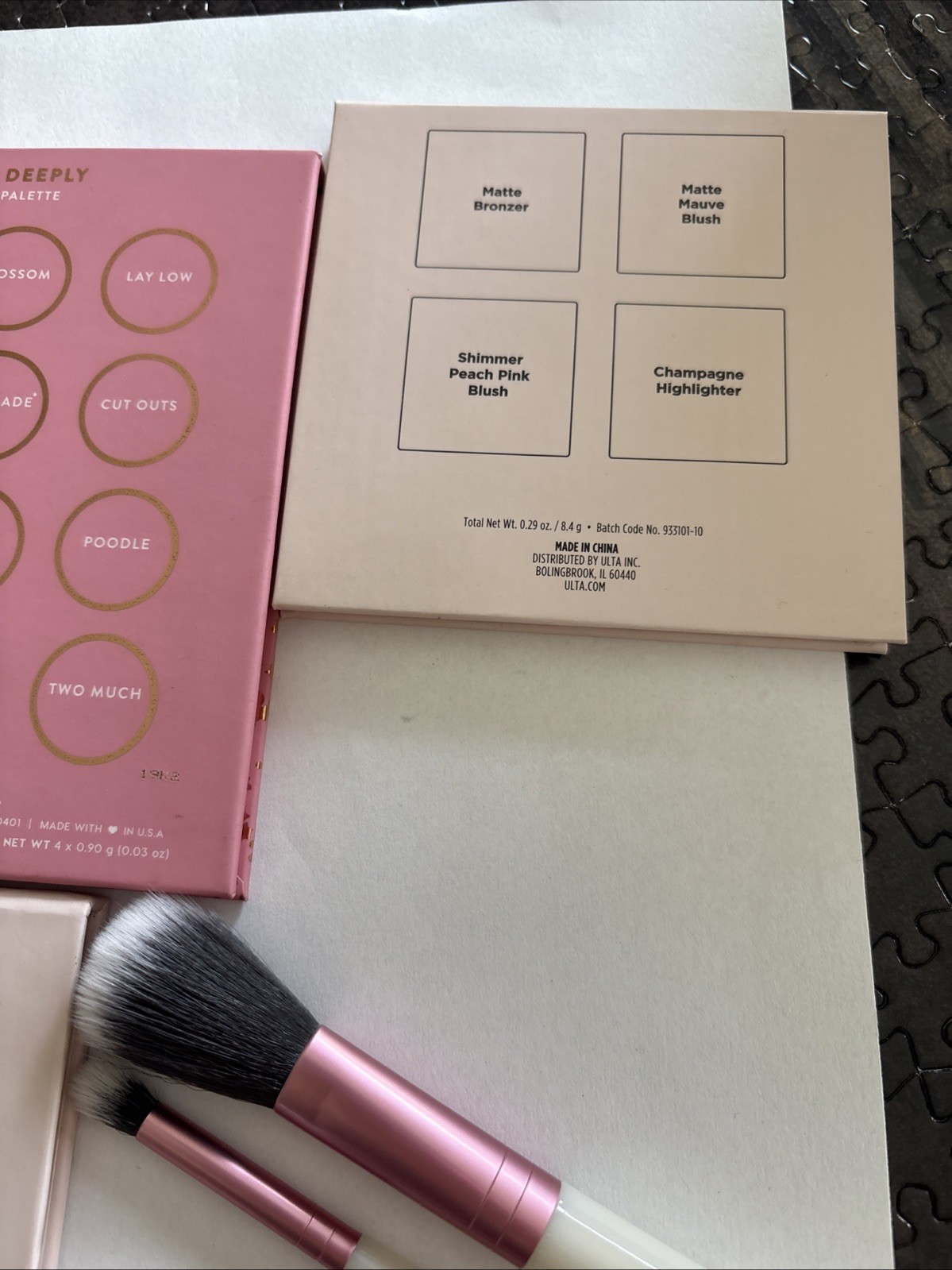 Sephora Vintage Brush, coLoRPoP Palette Makeup Eyeshadows+Ulta Lot