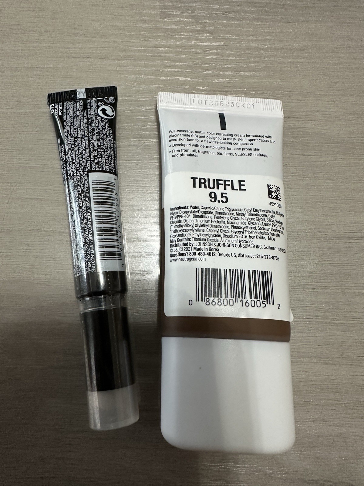Neutrogena matte CC Cream and Revlon Colorstay Concealer Makeup bundle