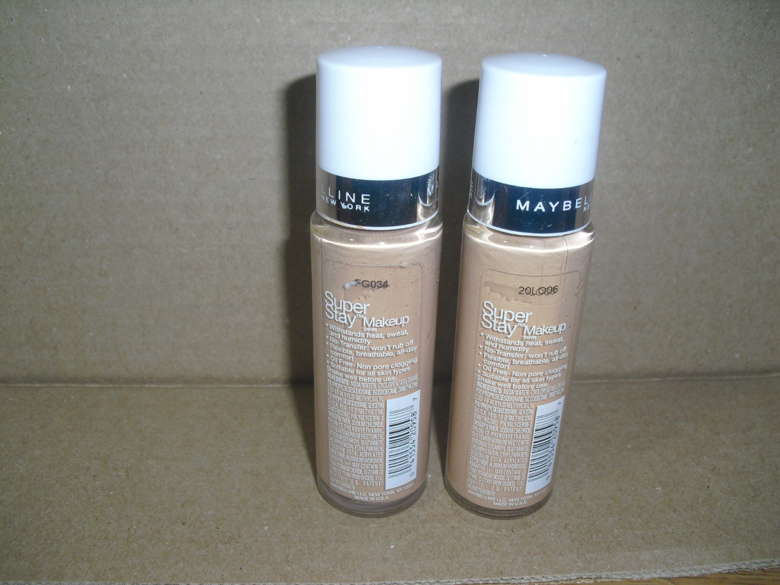 NEW Lot of 2 Maybelline New York Super Stay Micro Flex Formula 24 hr PURE BEIGE