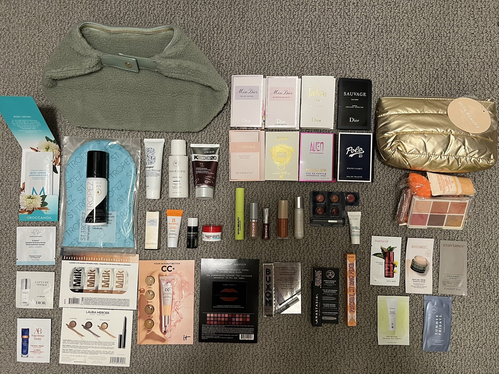 Makeup Skincare Hair Care Perfume Lot Samples Travel Size Ulta Sephora GWP Bag