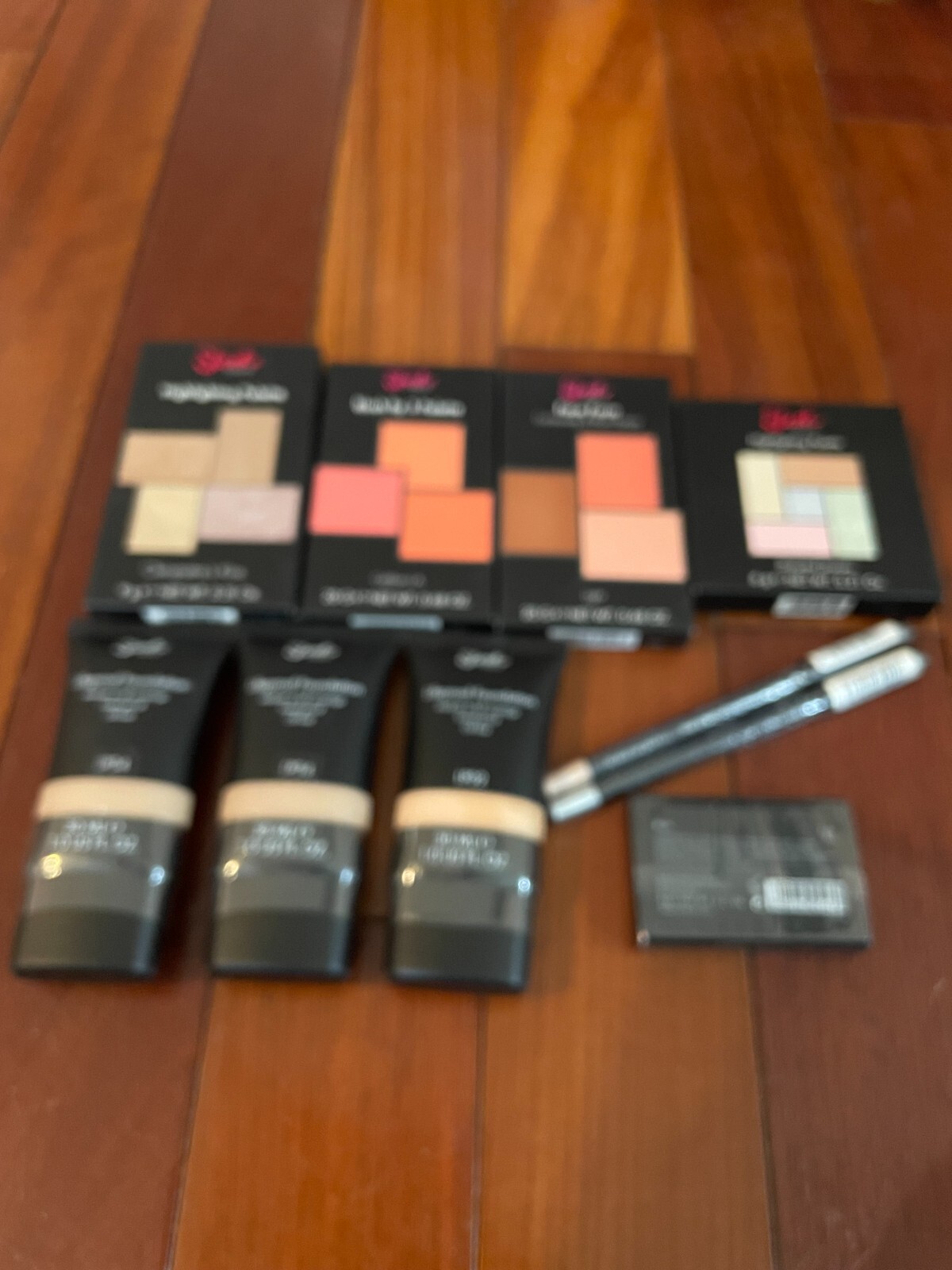10 Sleek Assorted Mix Lot Makeup Palettes, Foundation, Blush & Eyeliner