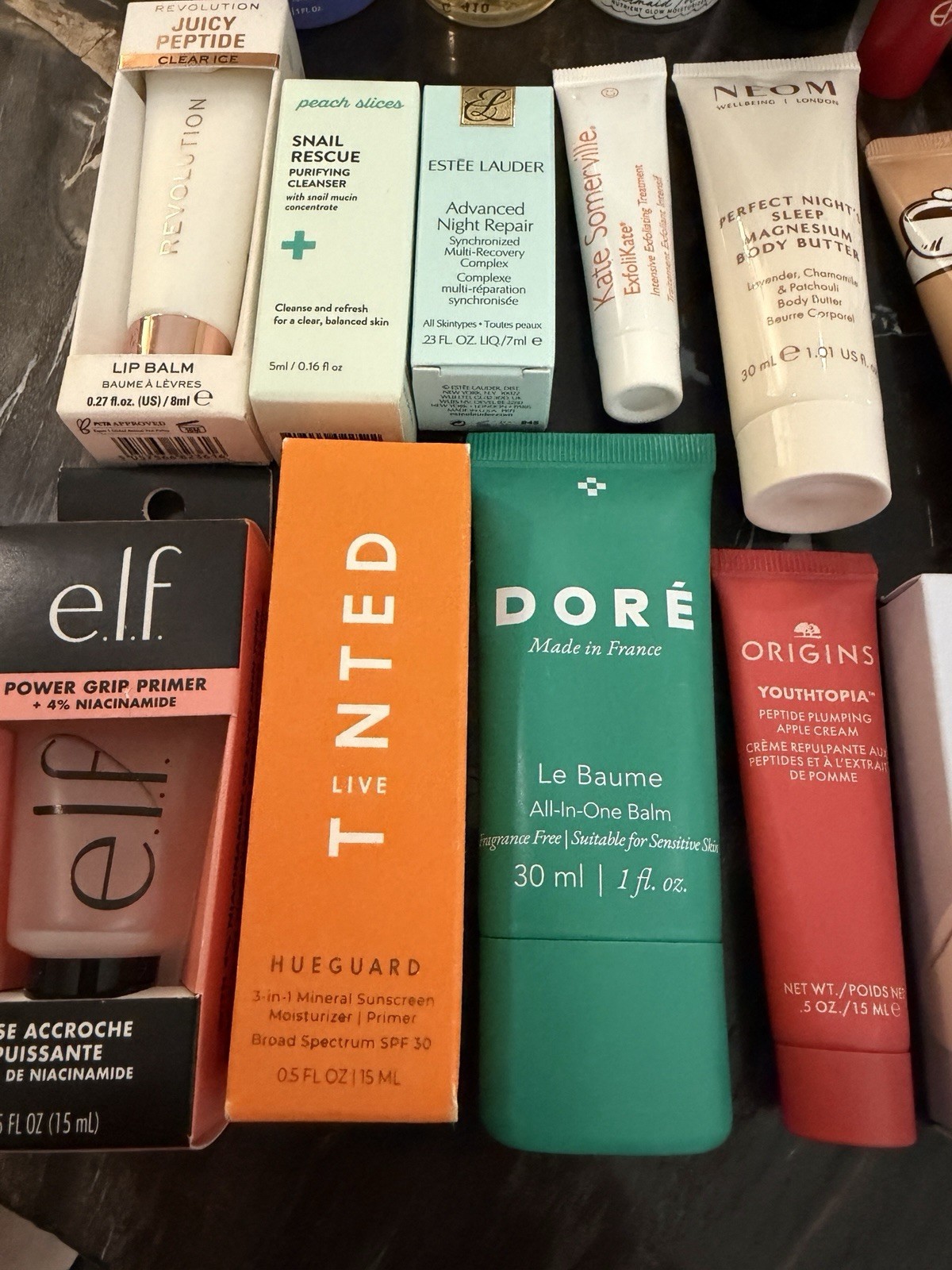 Lot 30 Deluxe / Travel Size Hair, Skin Care, Makeup Beauty Product Samples