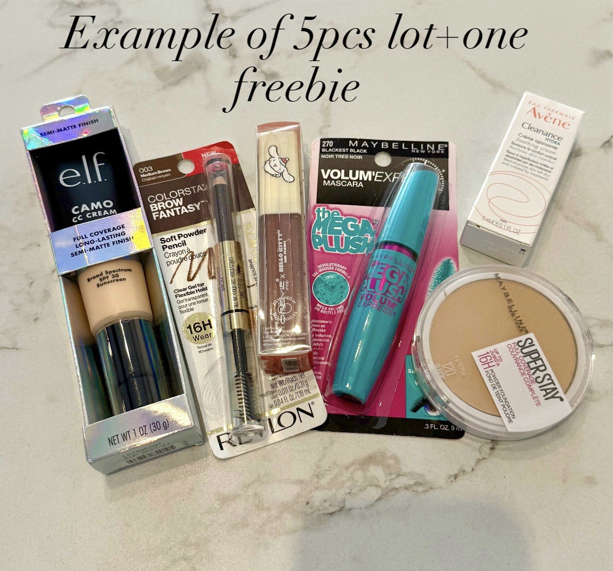 5, 10 Pcs Mixed Makeup Beauty Bundle Wholesale Lot, Maybelline, Loreal, Revlon