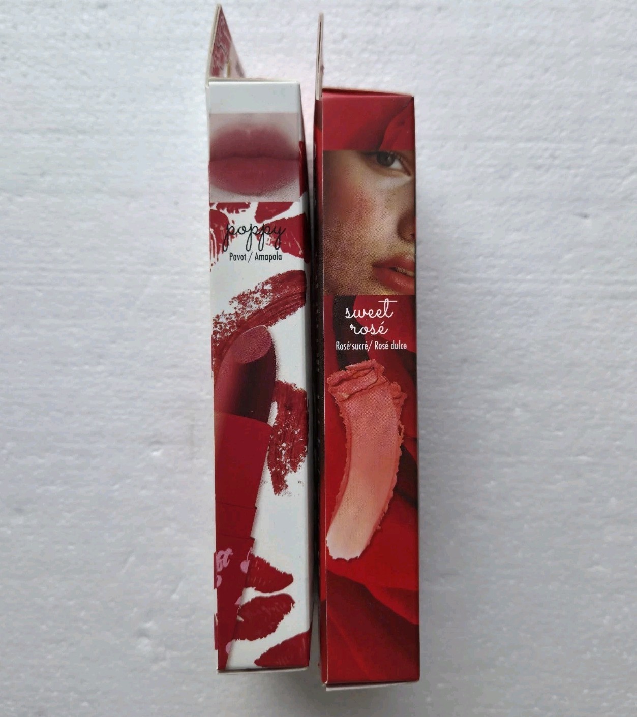 NIB Kokie Lip Stain Wildflower/Ioni Soft Lip Veil Poppy/Blush Balm Sweet Rosé