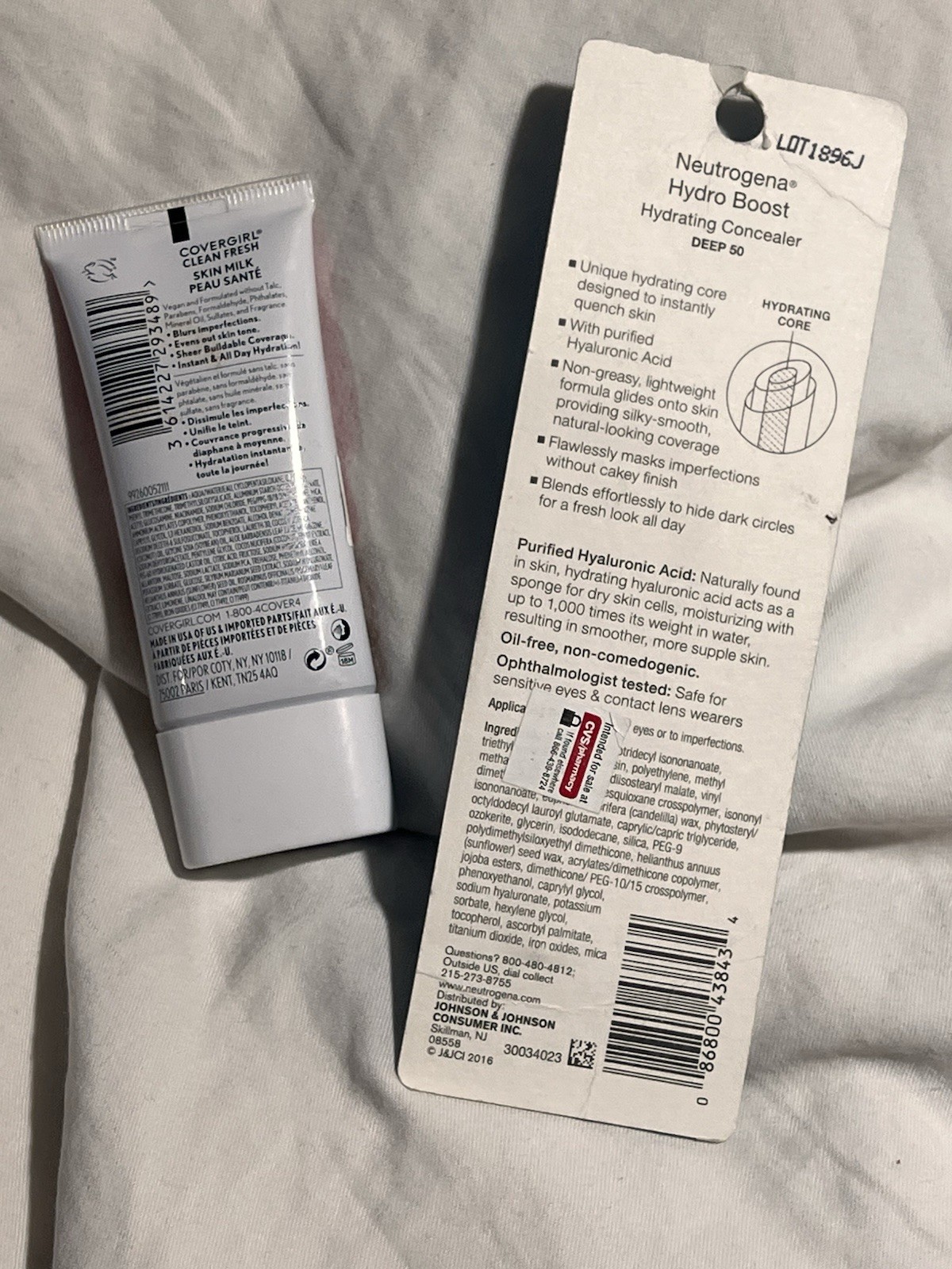 Covergirl Milk Skin Fresh Foundation & Neutrogena Hydroboost Concealer Set