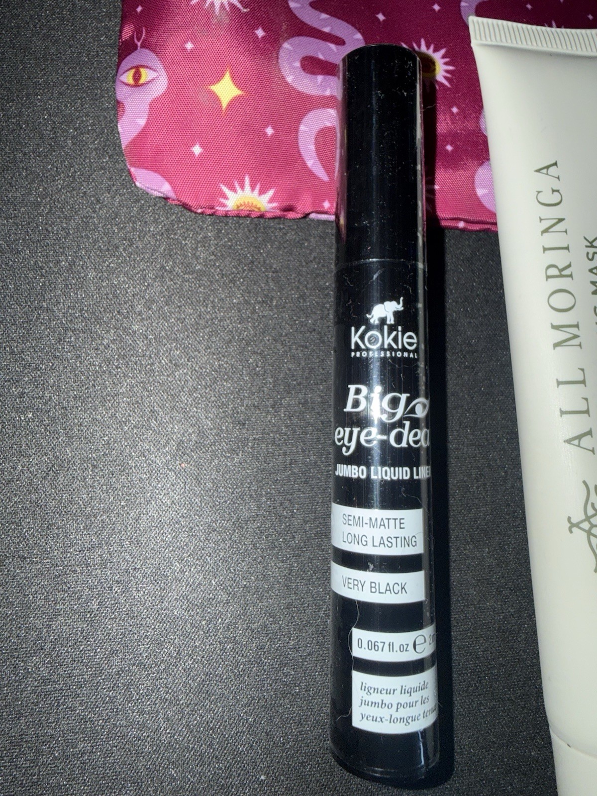 Ipsy Bag W/ Makeup Lot New Kokie Big Eye-Dea Liquid Liner All Moringa Mask Toner