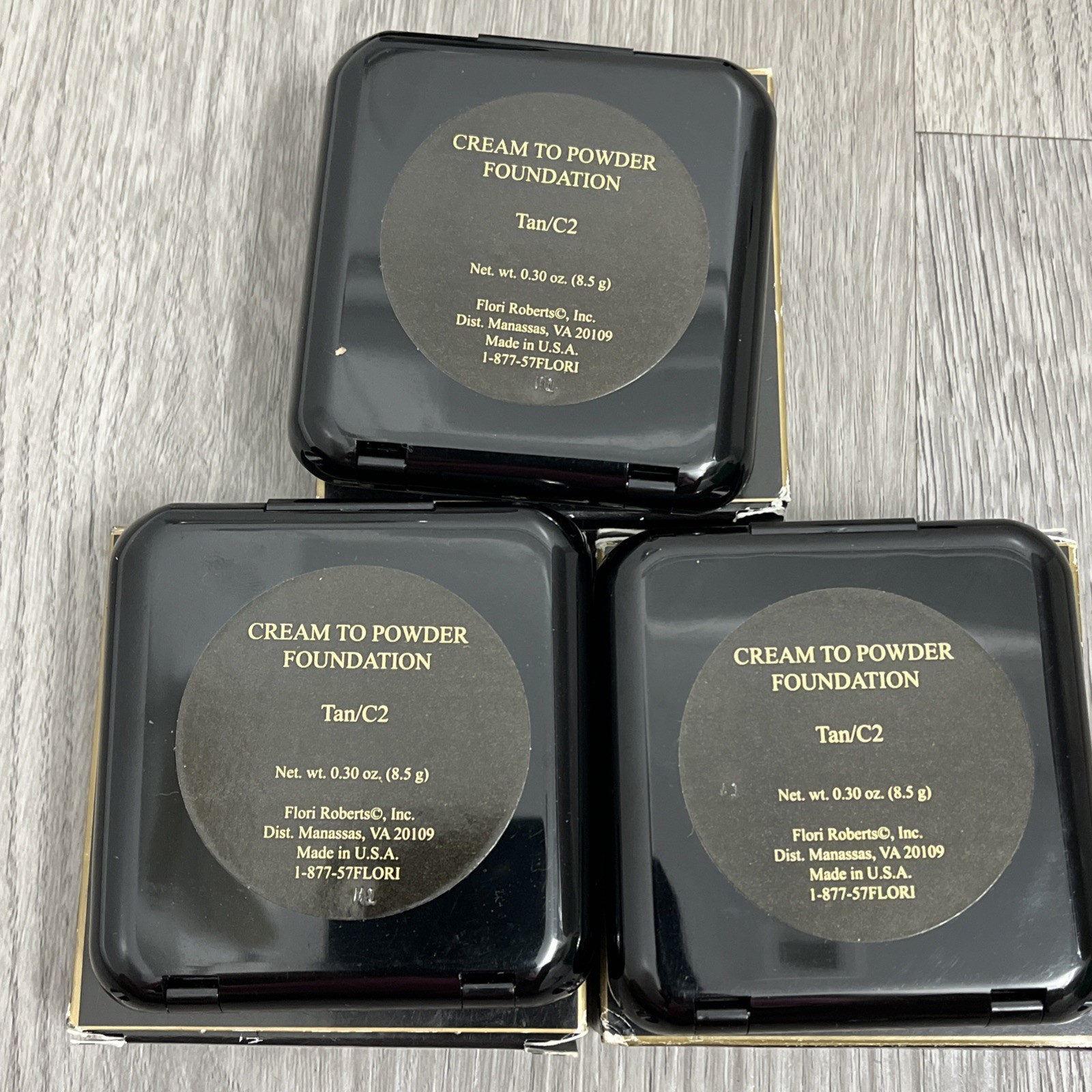 Flori Roberts Makeup Lot Discontinued Shades Foundation, Pressed Powder Lipstick