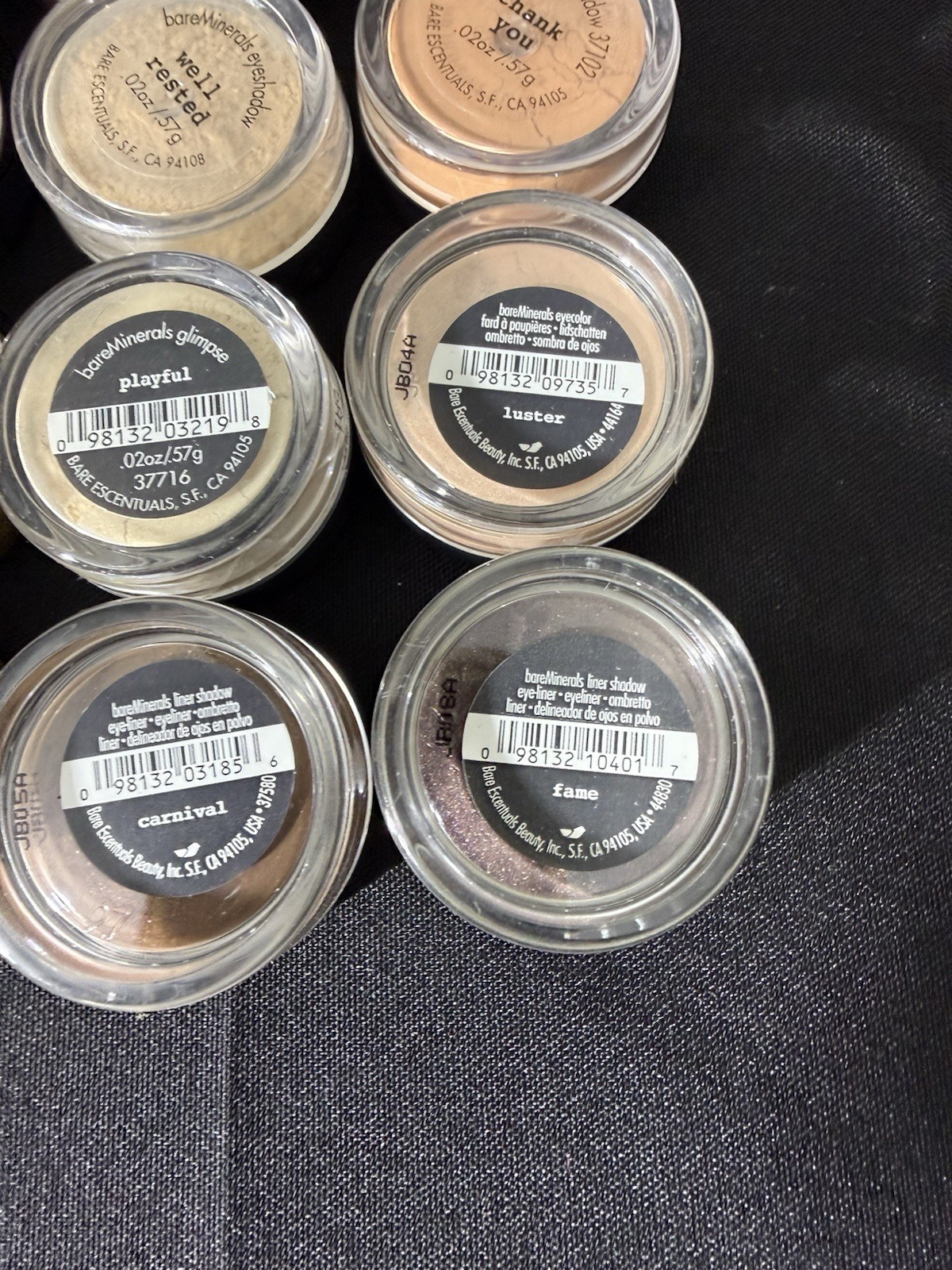 Huge Lot of 14 BARE ESCENTUALS bareMinerals i.d. Eyecolor Glimmer Blush