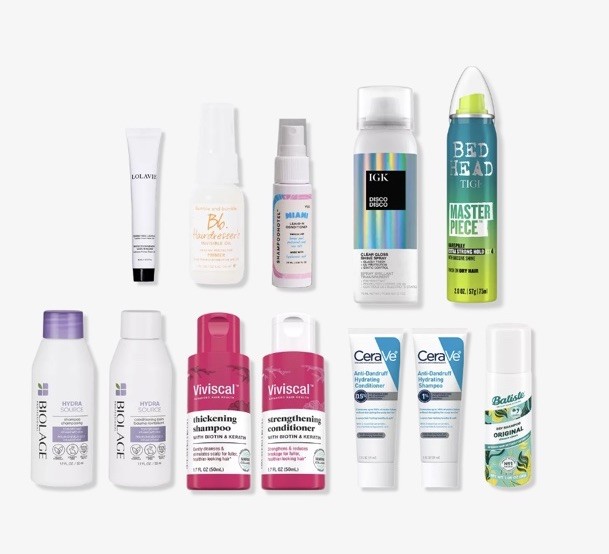 Set 12 Pc ULTA Hair Bundle Lot Olaplex Biolage TIGI CeraVe IGK New Sealed Travel