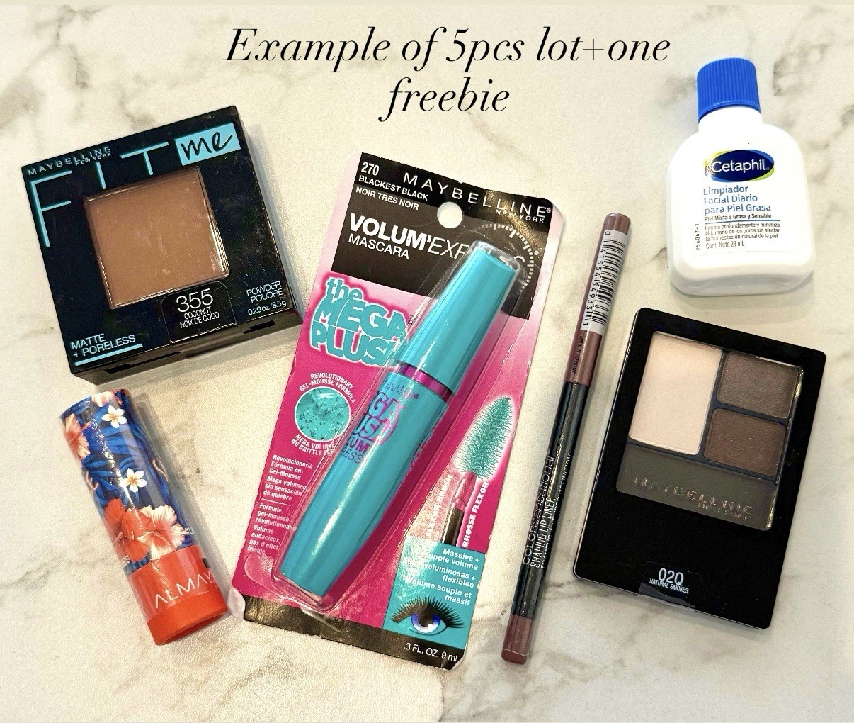 5, 10 Pcs Mixed Makeup Beauty Bundle Wholesale Lot, Maybelline, Loreal, Revlon