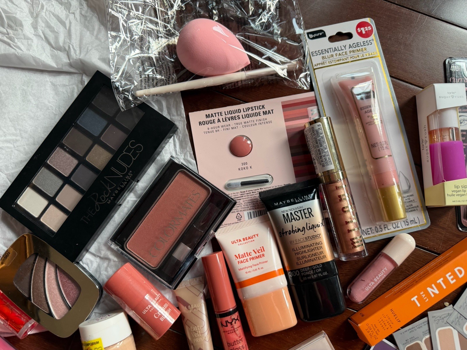 NIB huge lot of 34 Makeup Items – Morphe, Ulta, NYX, Tarte, Almay, Milani, elf
