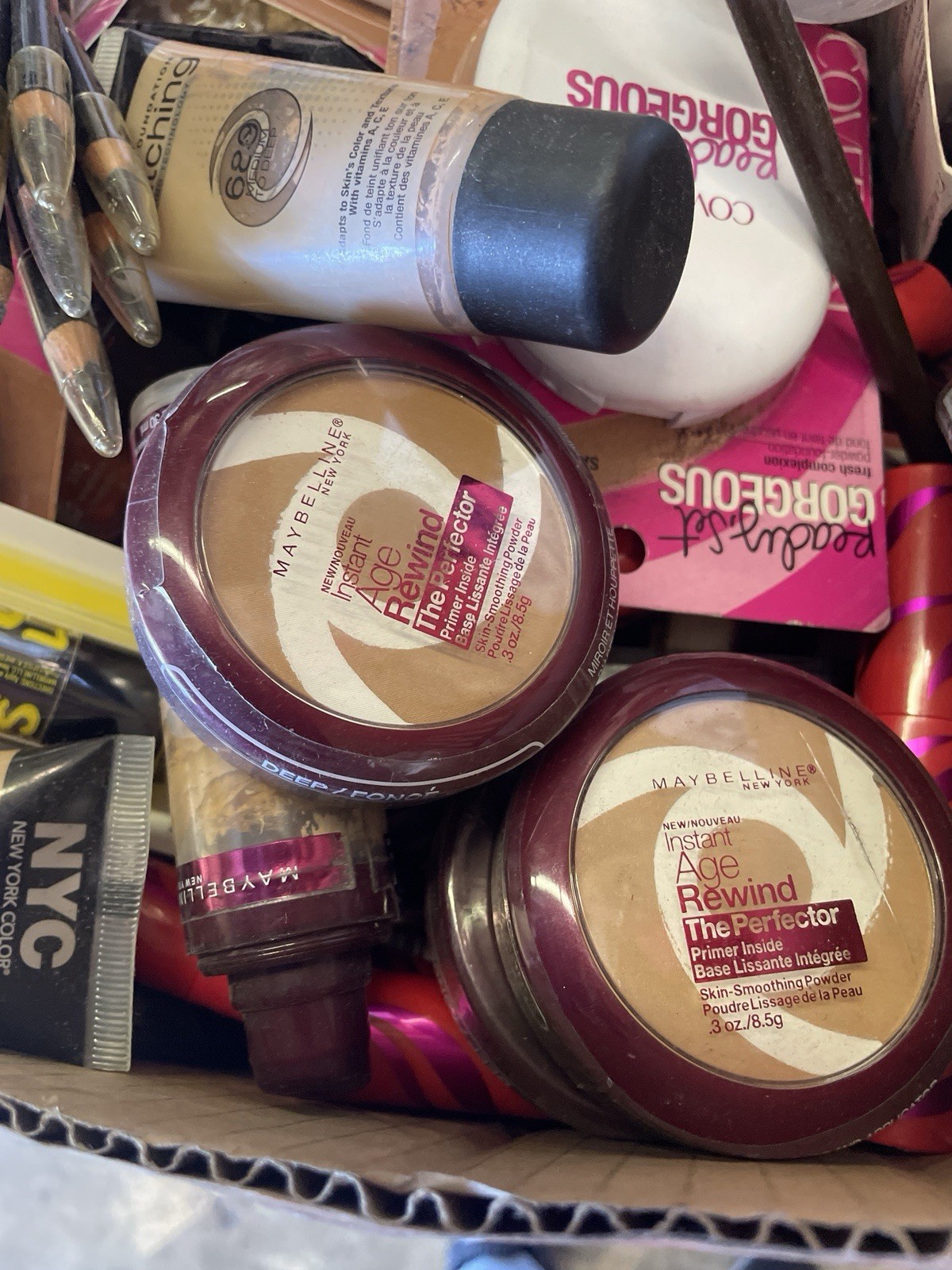 Lot of 100Makeup Mix (Defective/ Or Unopened Maybelline Loreal BRAND Names S