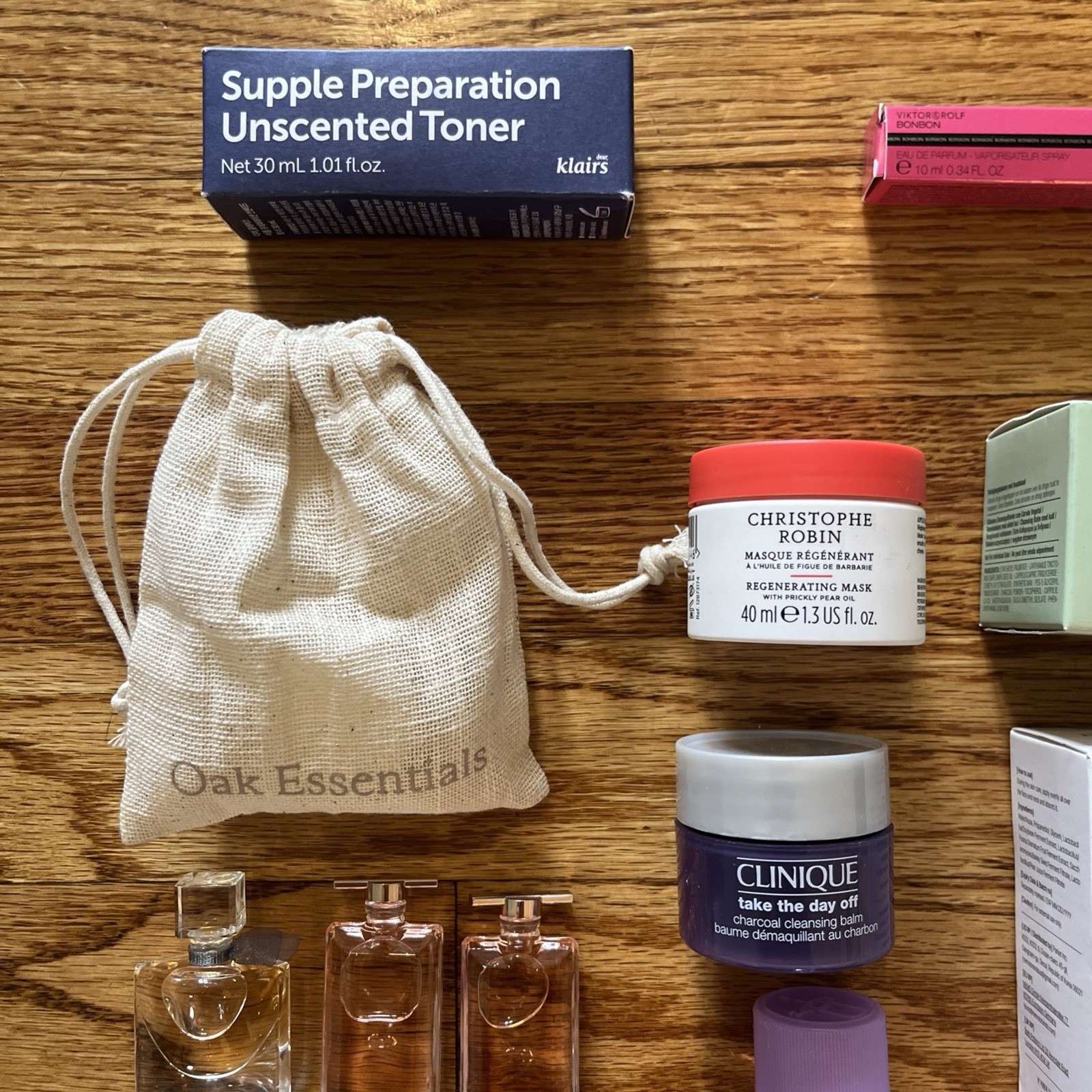 Beauty Perfume Skincare Lot Sample Travel Size Clinique, Kopari, Estee Lauder ￼
