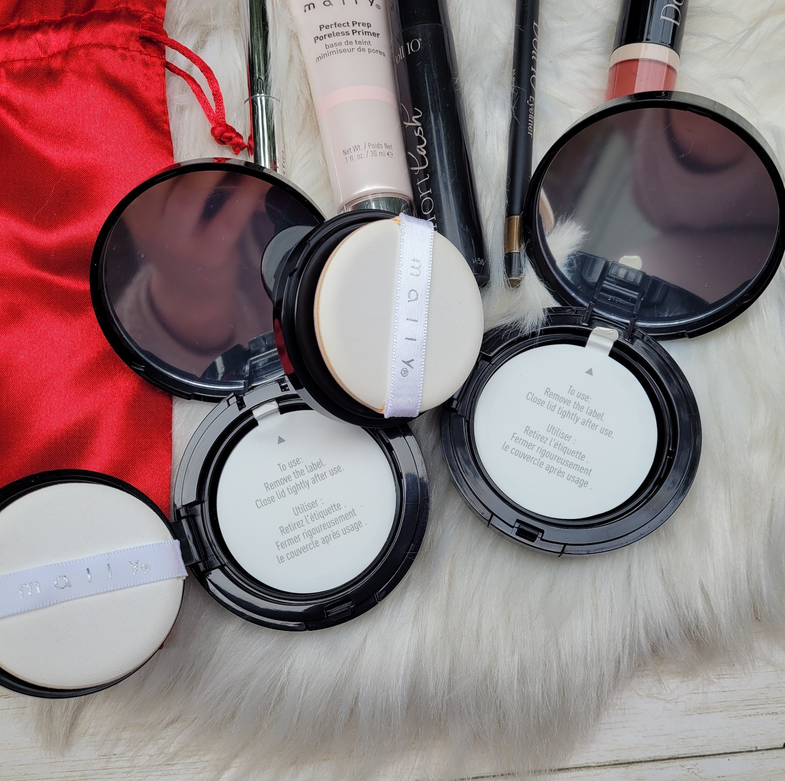 Mally Makeup & Doll 10 Mixed Lot Beauty Full Size 8pc Bundle Kit Eyes Face Lips