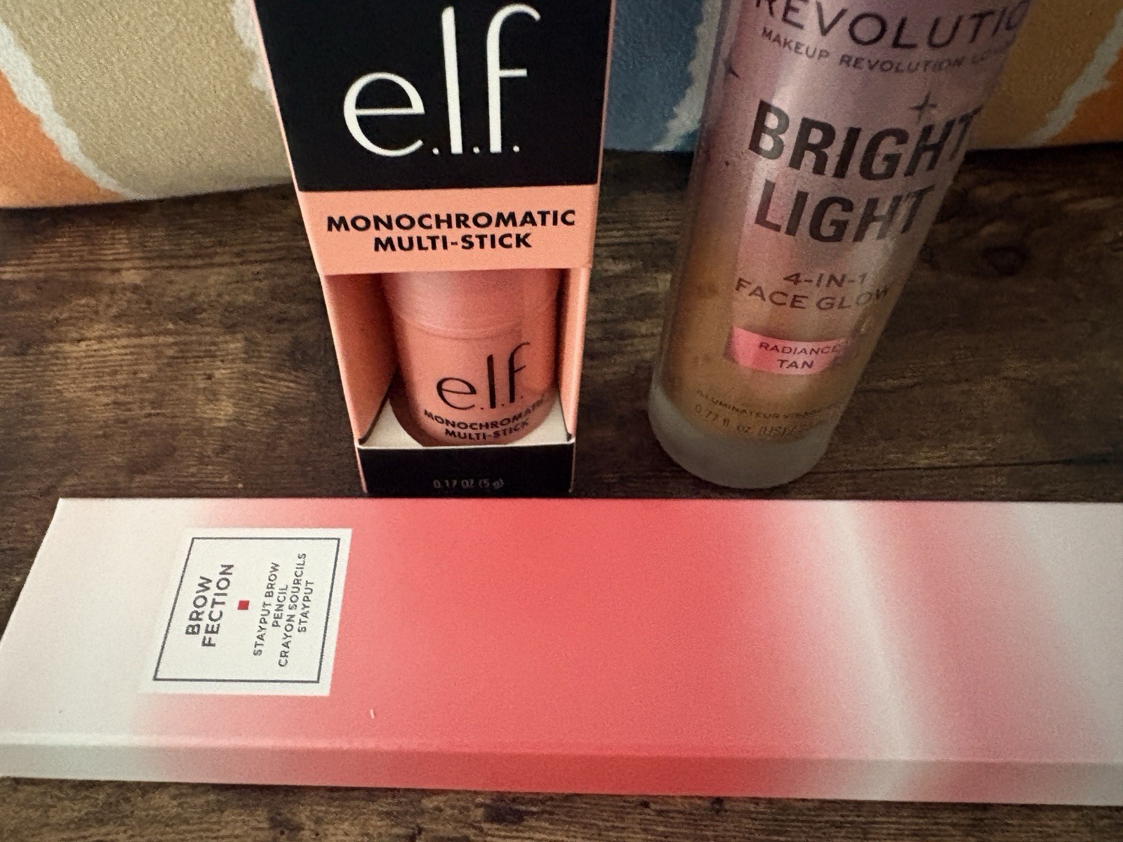 e.l.f. Multi-Stick, Revolution Bright Light, Stay Put Brow Pencil Lot