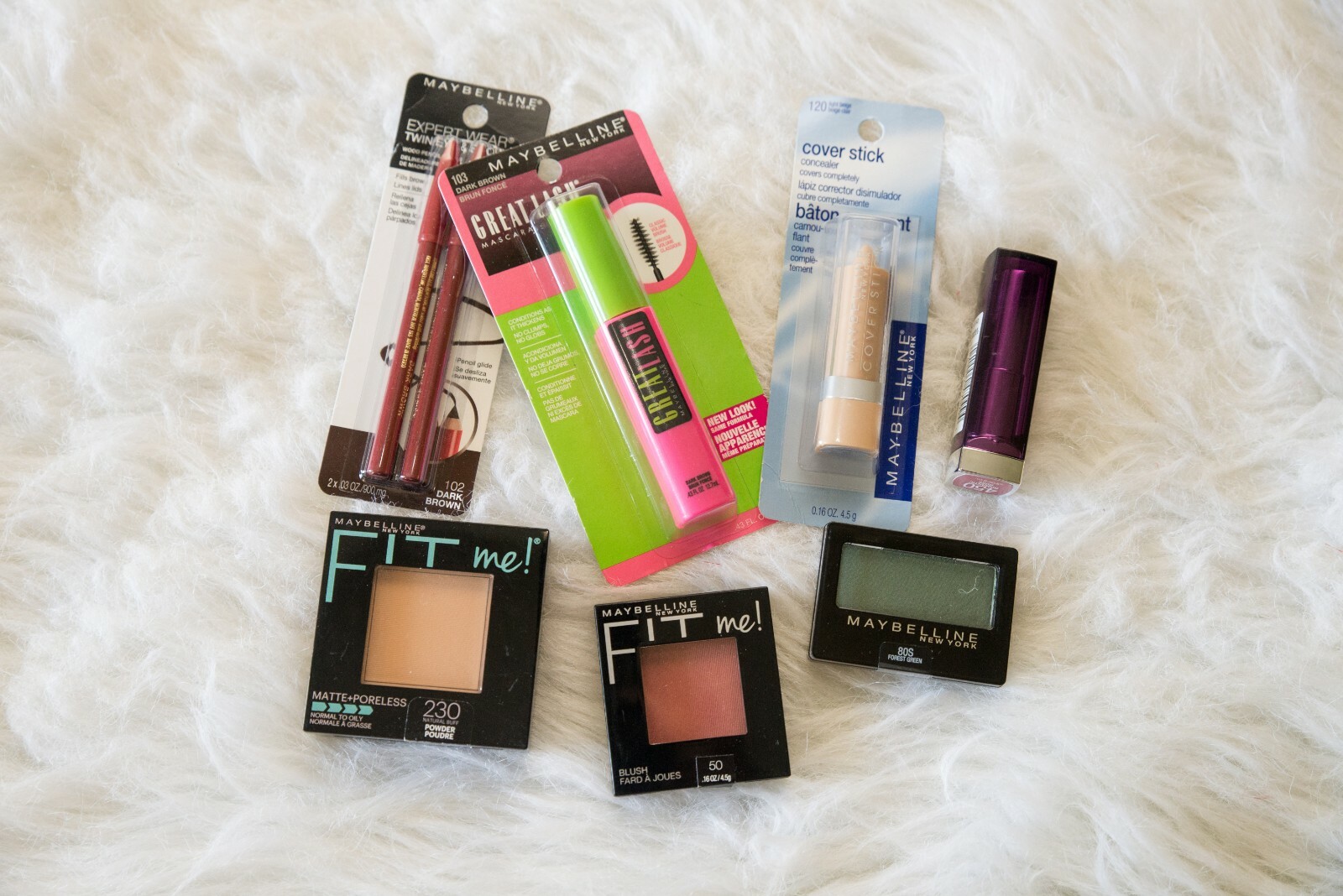 Maybelline New York Makeup bundle variety of products lot 7 items random