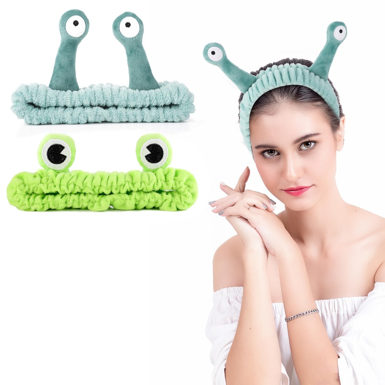 3 Pieces Face Wash Hairband Spa Headband Facial Makeup Hair Band Skincare Hea…