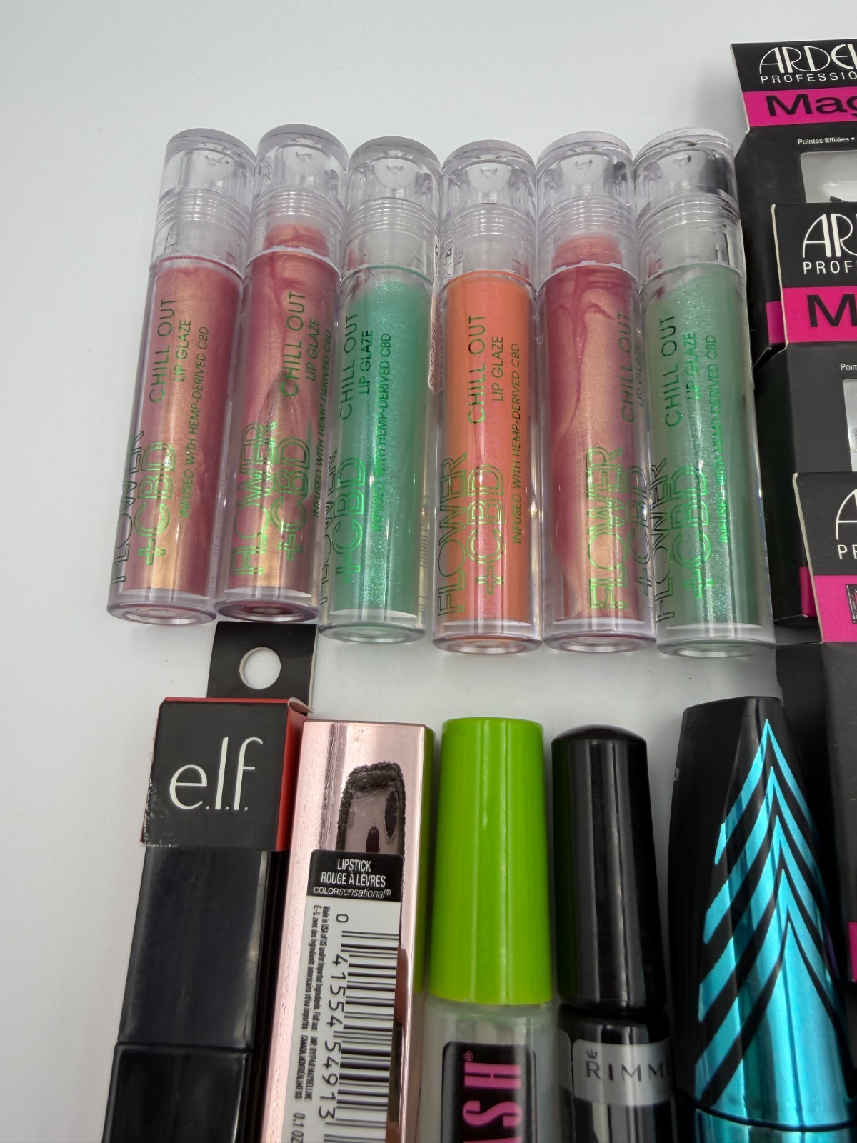 15PCS Mixed Beauty Lot Makeup Assorted Lip Products False Lashes Ardell Flower