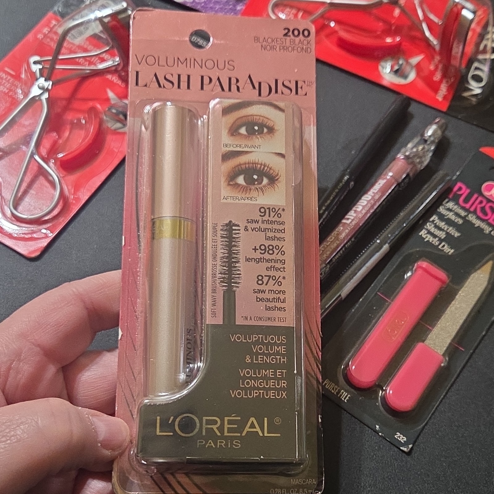 Revlon L’Oréal L.A. Colors Makeup Lot Full Size Mascara Eyeliner Lip Duo
