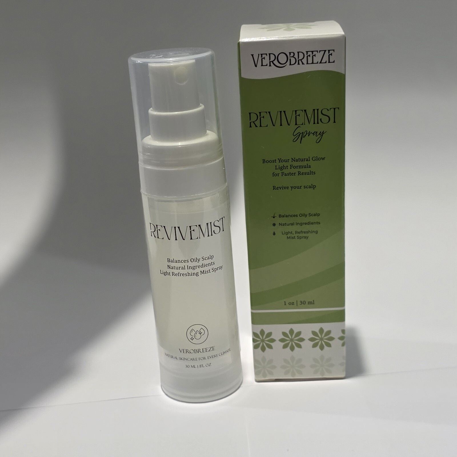 “VerdeBreeze Herbal Mist Refreshing Spray for head Radiant Skin.”