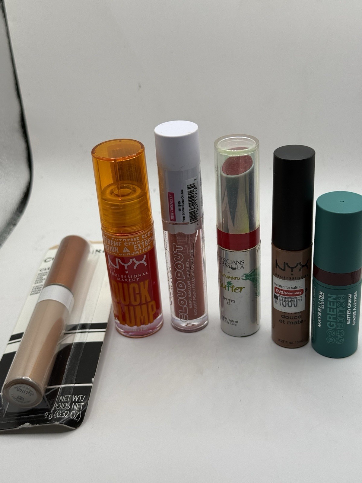 NYX Physicians Formula Maybelline Makeup Lot Full Size Duck Plump Cloudpout