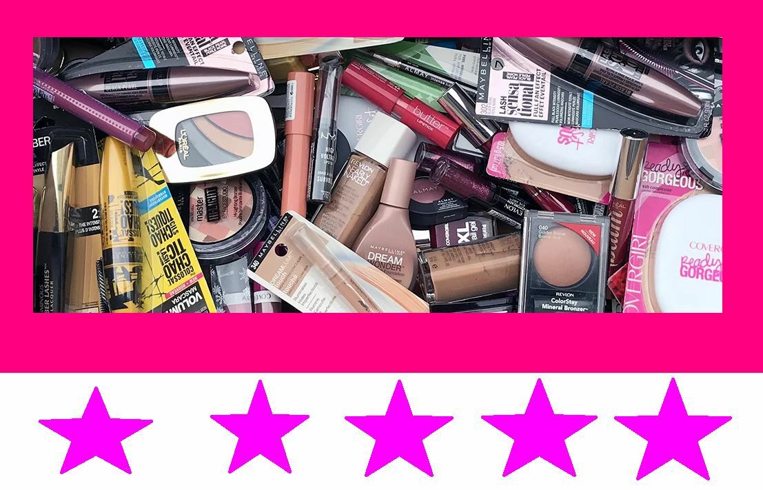 10pc ALL MAKEUP Beauty Lot EYESHADOW + LIPS + FACE High End & Drug Store + BAG!