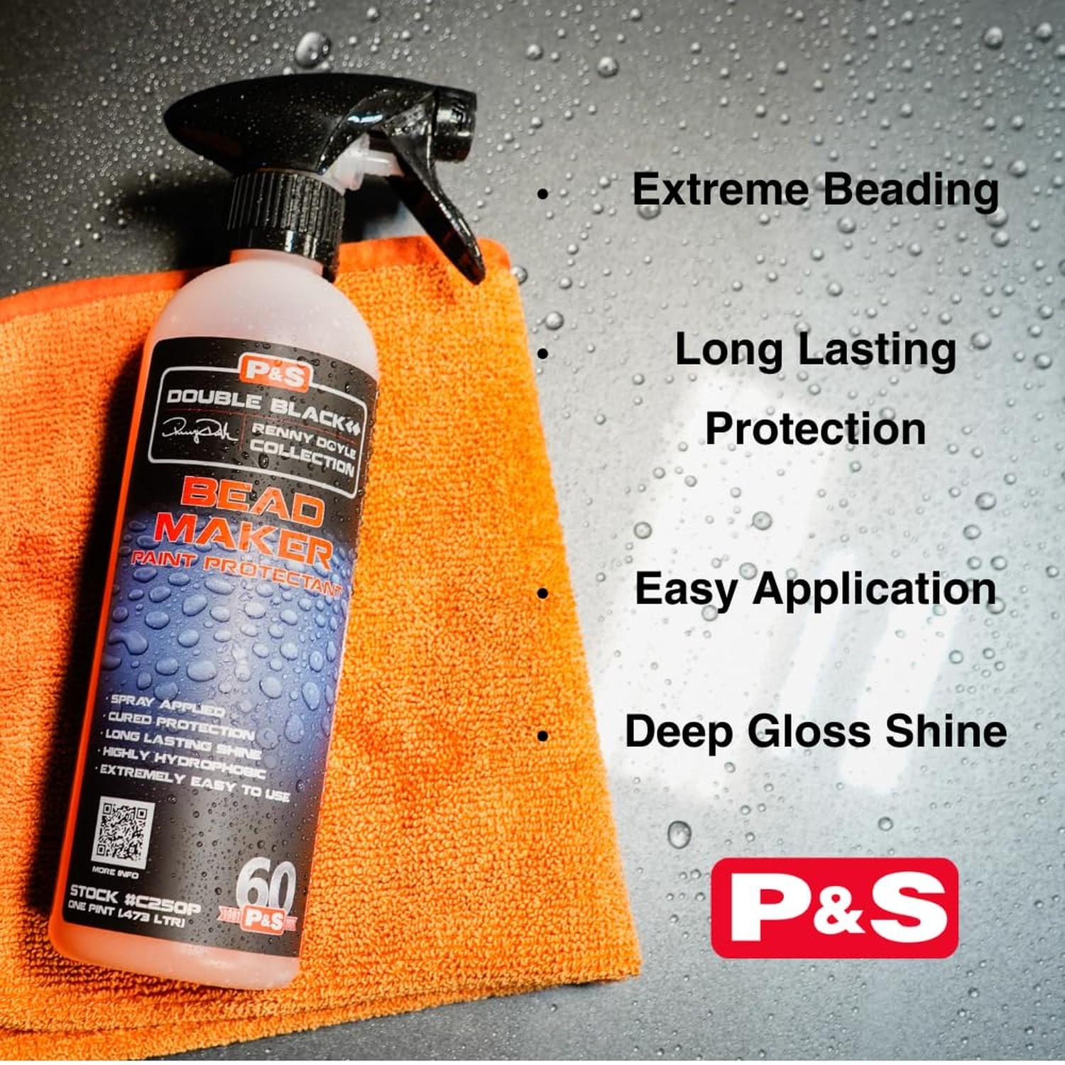 P&S Bead Maker Paint Sealant – Easy Spray & Wipe Protectant for Cars, Boat