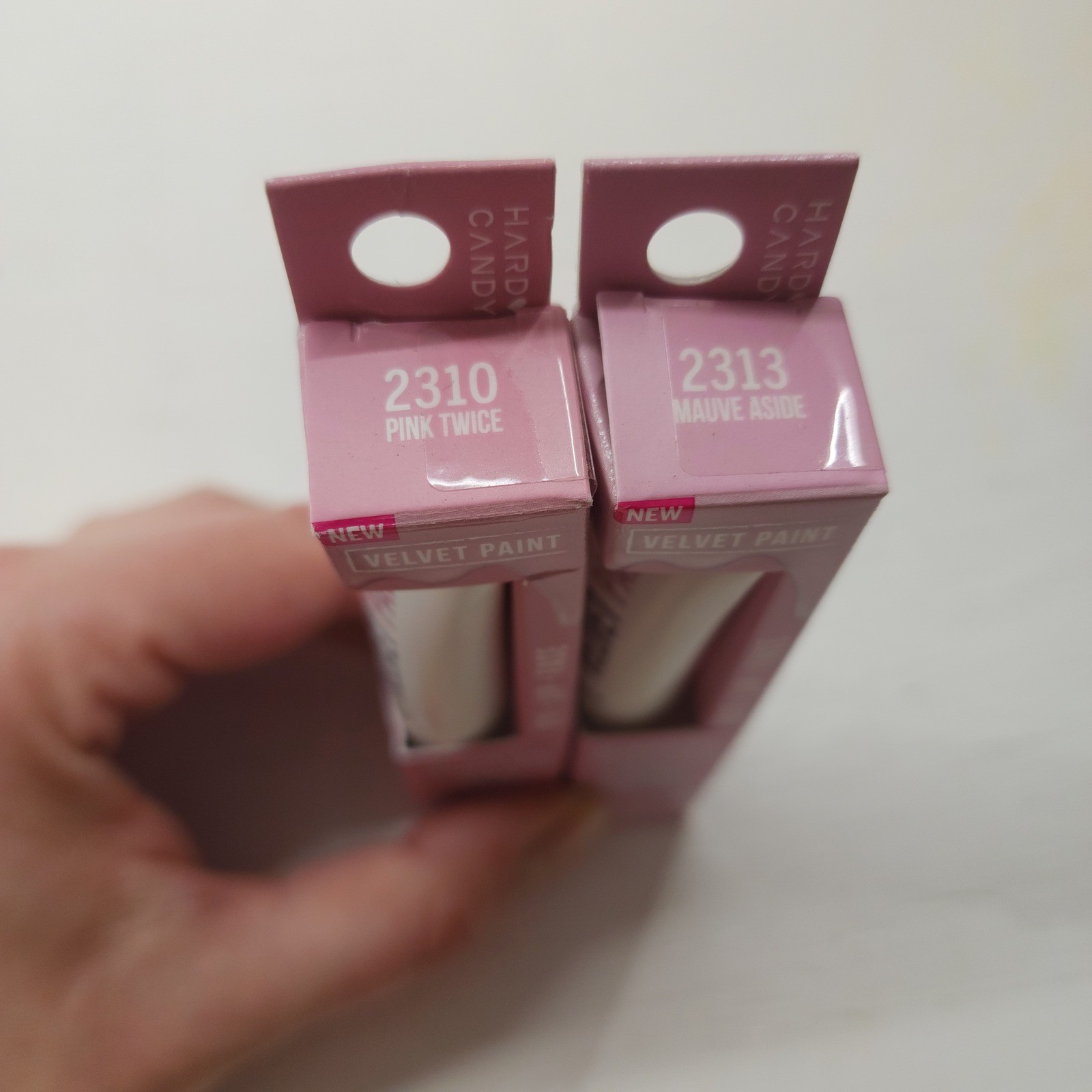 Hard Candy Velvet Paint 2-Pack 2310 Pink Twice 2313 Mauve Aside Womens Makeup