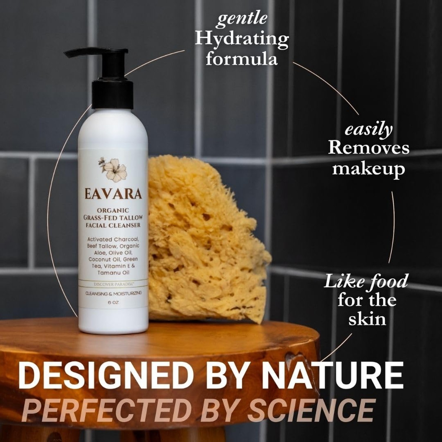 Eye Cream, Collagen Moisturizer, and Beef Tallow Cleanser Set – Organic Sk