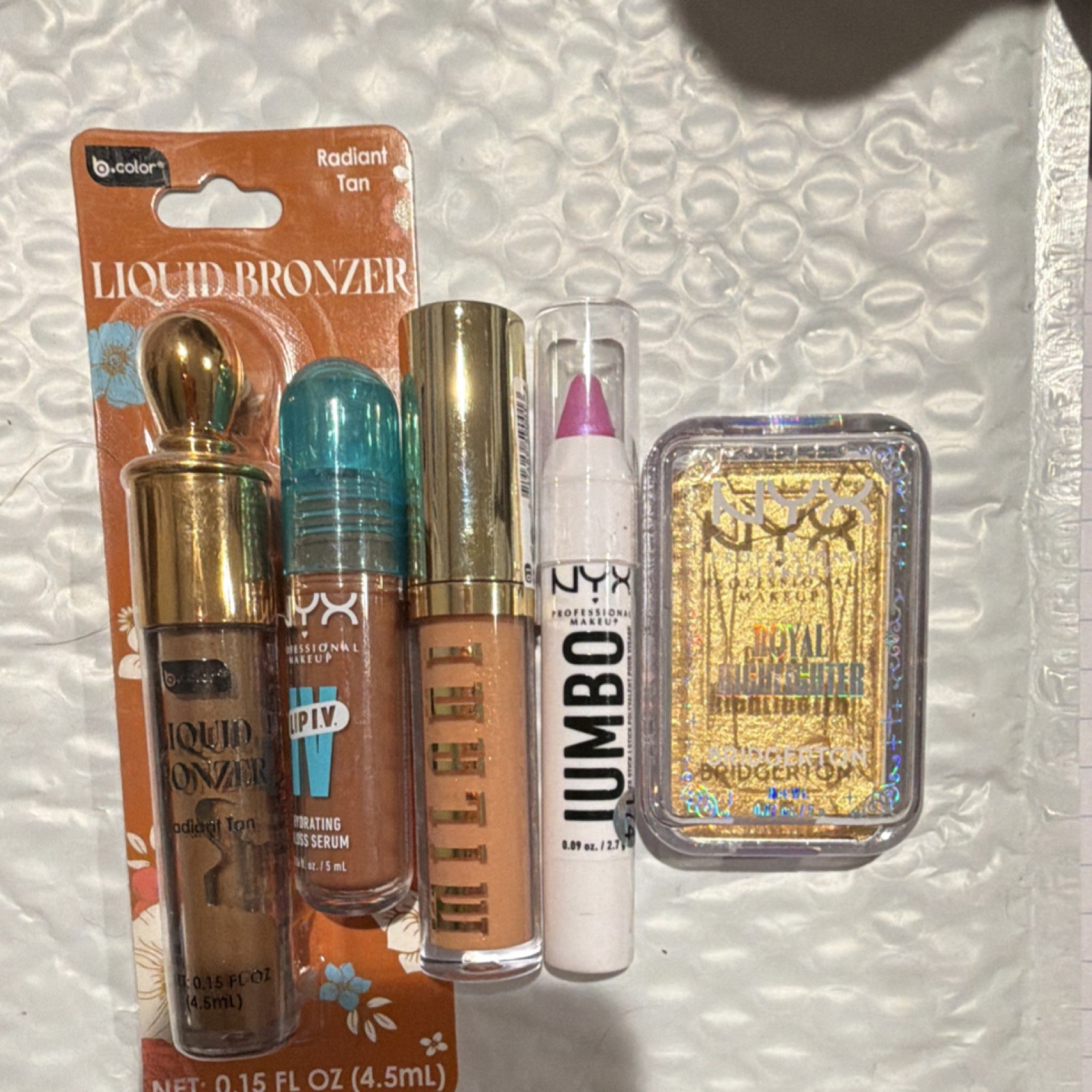 NYX Milani b.color Full Size Liquid Bronzer Highlighter Lip IV Jumbo Pencil Lot
