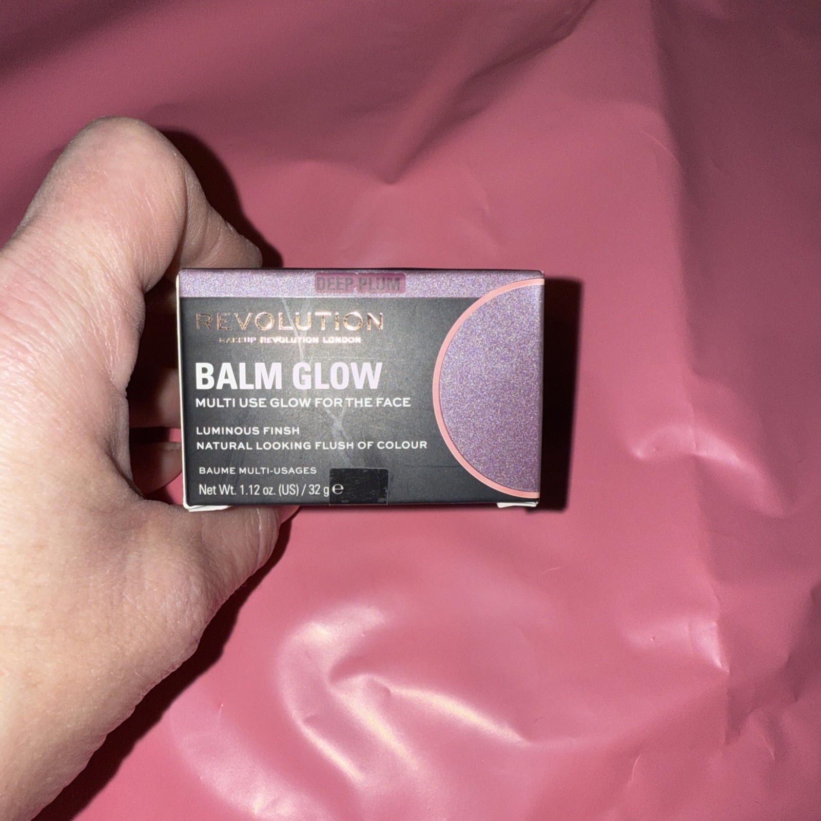 Makeup Revolution Balm Glow, Deep Plum Multi-Use Balm, 1.12 oz