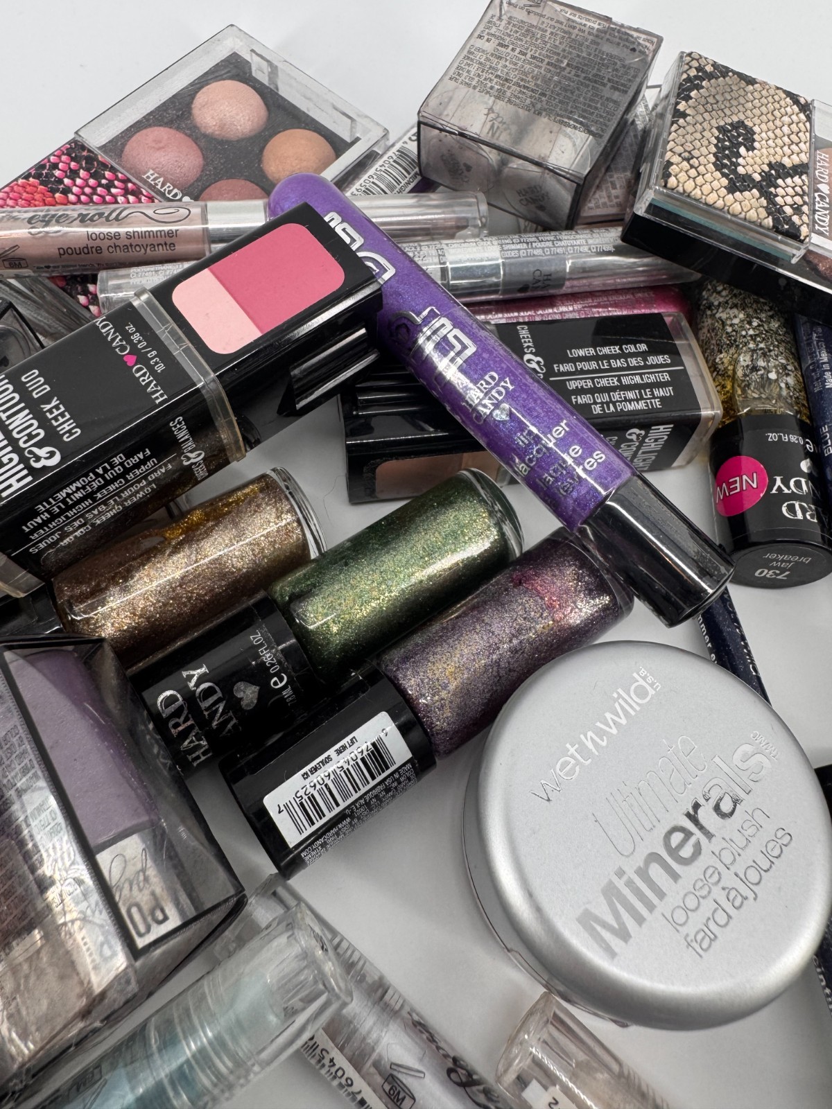 Makeup Hard Candy/ Wet&Wild Eyeshadow Lip Gloss Liner, nail polish – 30pc LOT