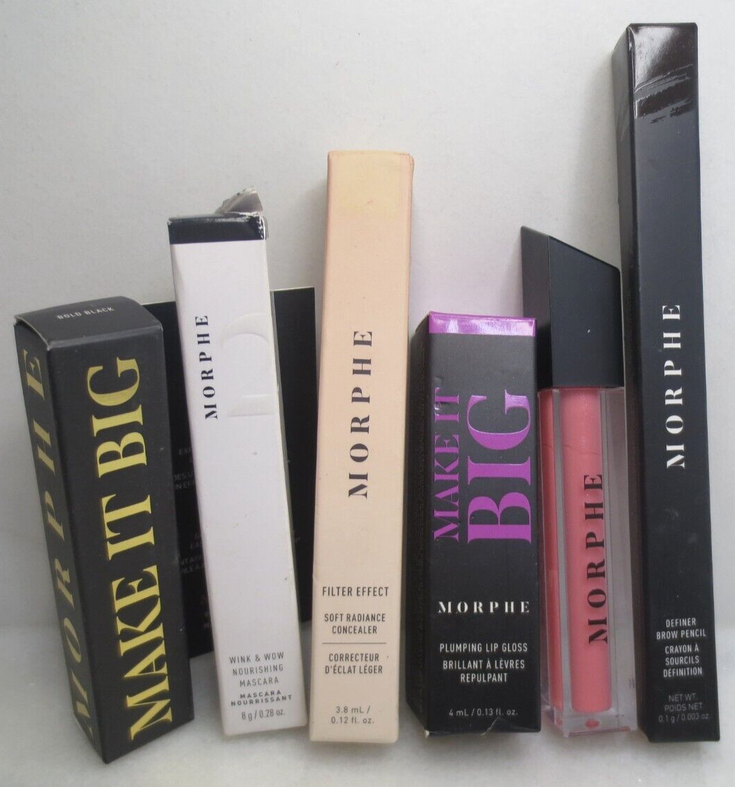 MORPHE – ASSORTED MAKEUP – LIP, FACE ANS EYES – 6 PCS