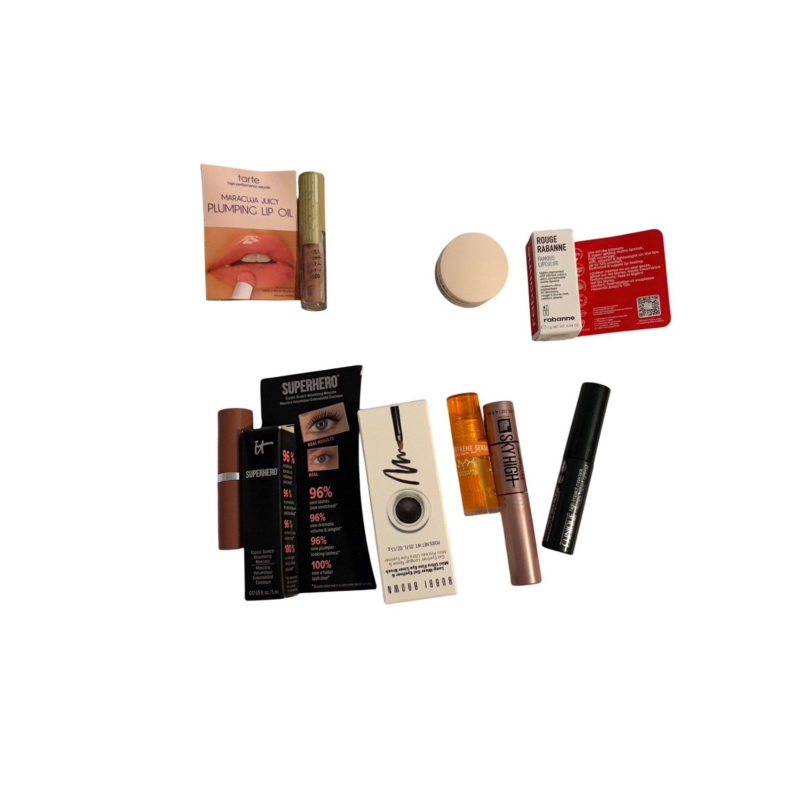 Makeup Bundle Tarte Bobbi Brown Clinique IT Cosmetics Maybelline Mascara Lip Lot
