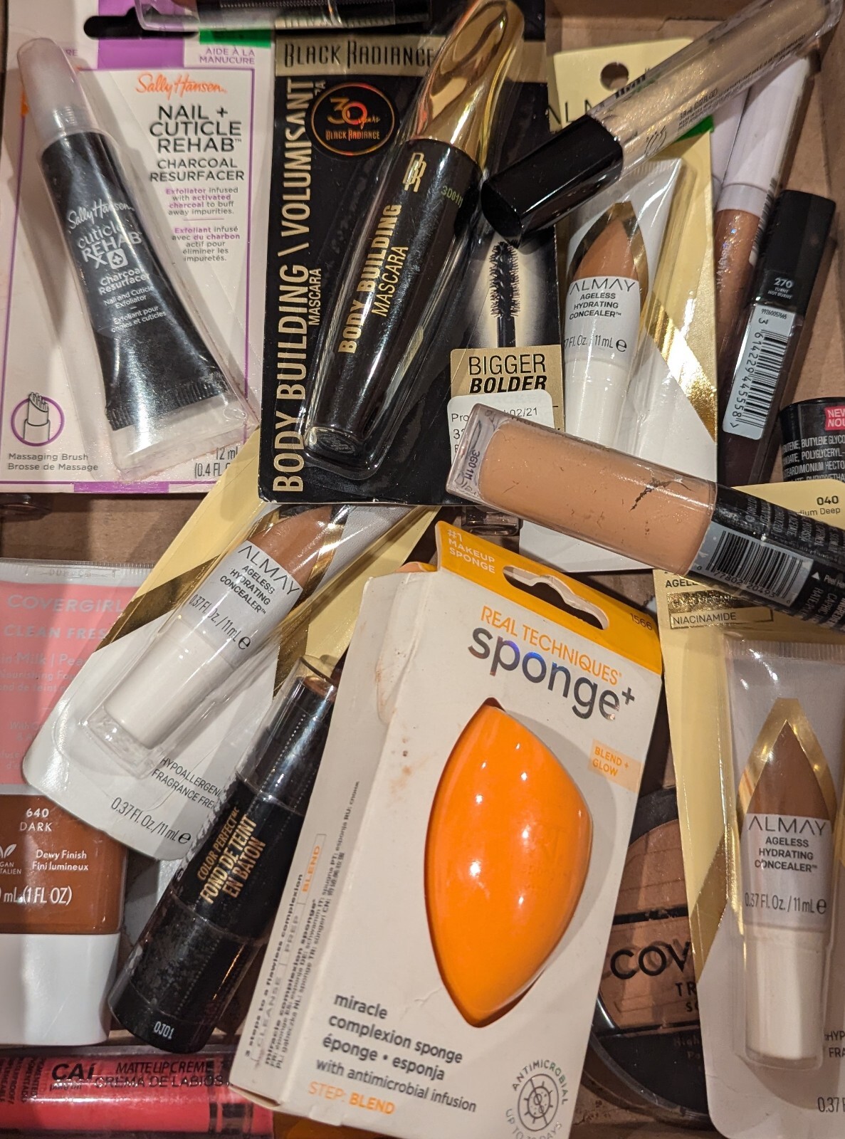 Lot Of 100 Pcs Premium Unused Cosmetics All Open Box/ Damaged Box