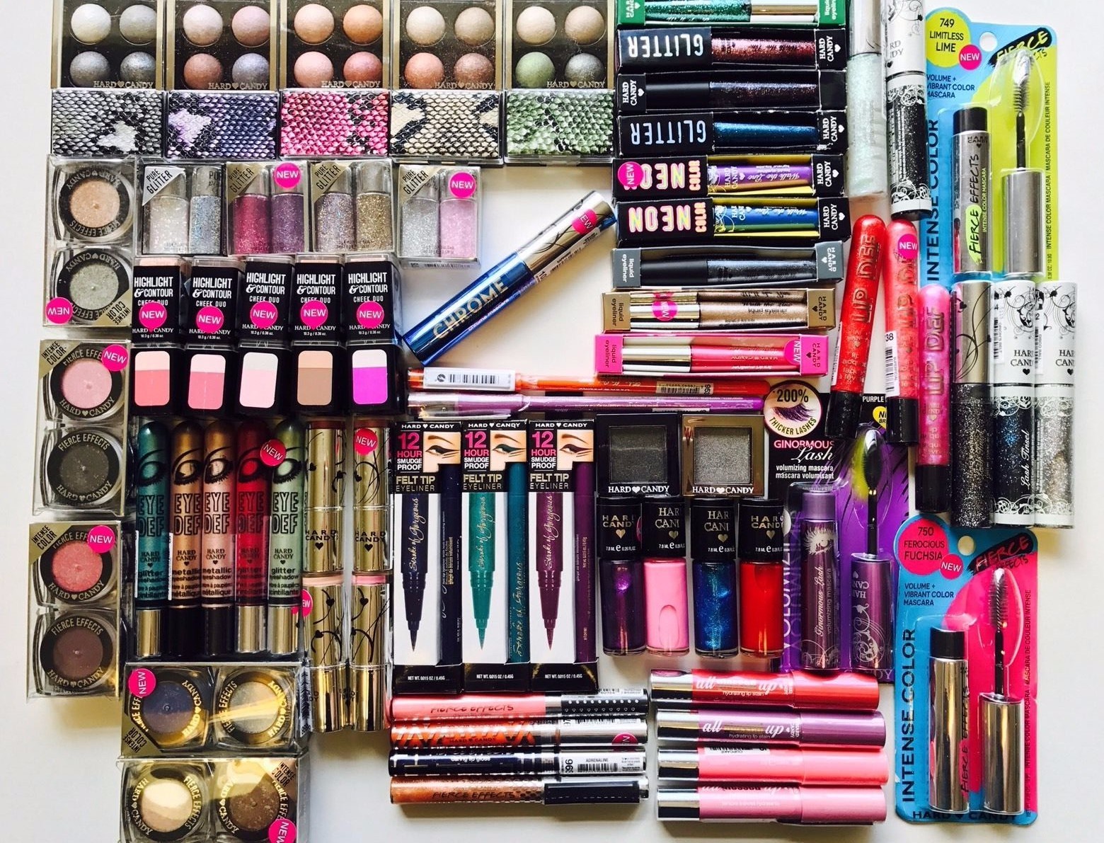 100 pc Hard Candy Makeup WHOLESALE LOT NEW Lips Nails Eyes Face! Sealed!