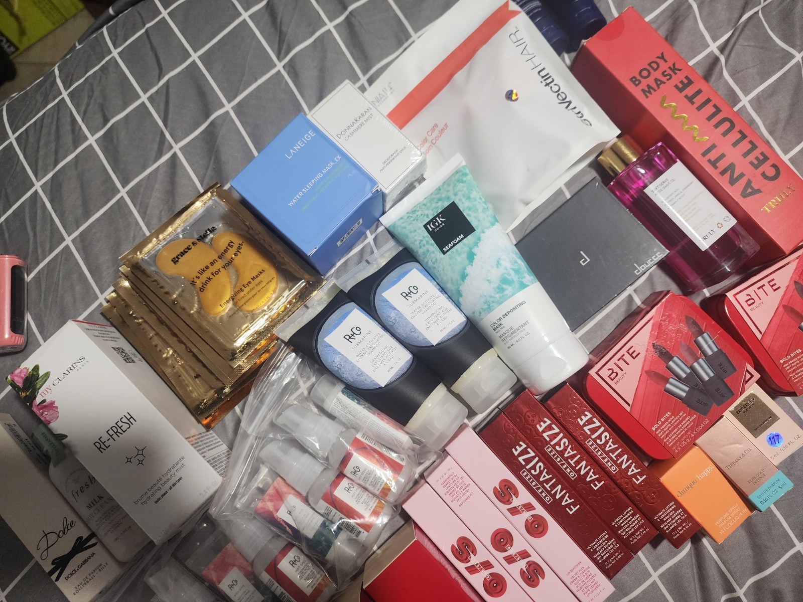 Bundle Of HIGH END MAKEUP, HAIRCARE, SKINCARE & PERFUME. Louboutin Perfume gift