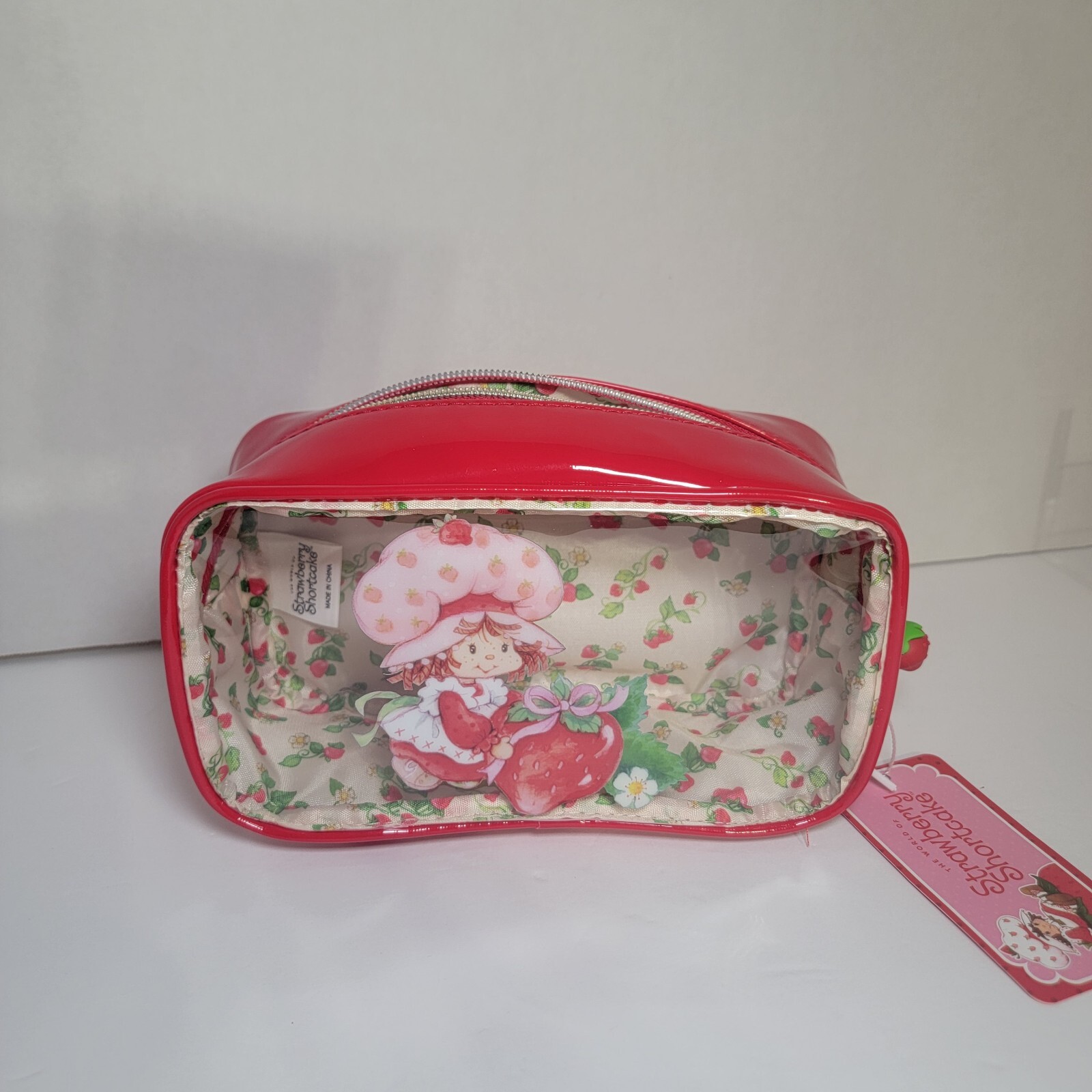 Strawberry Shortcake Large Makeup Cosmetic Bag & 4 Eye Brushes & 2 Applicators