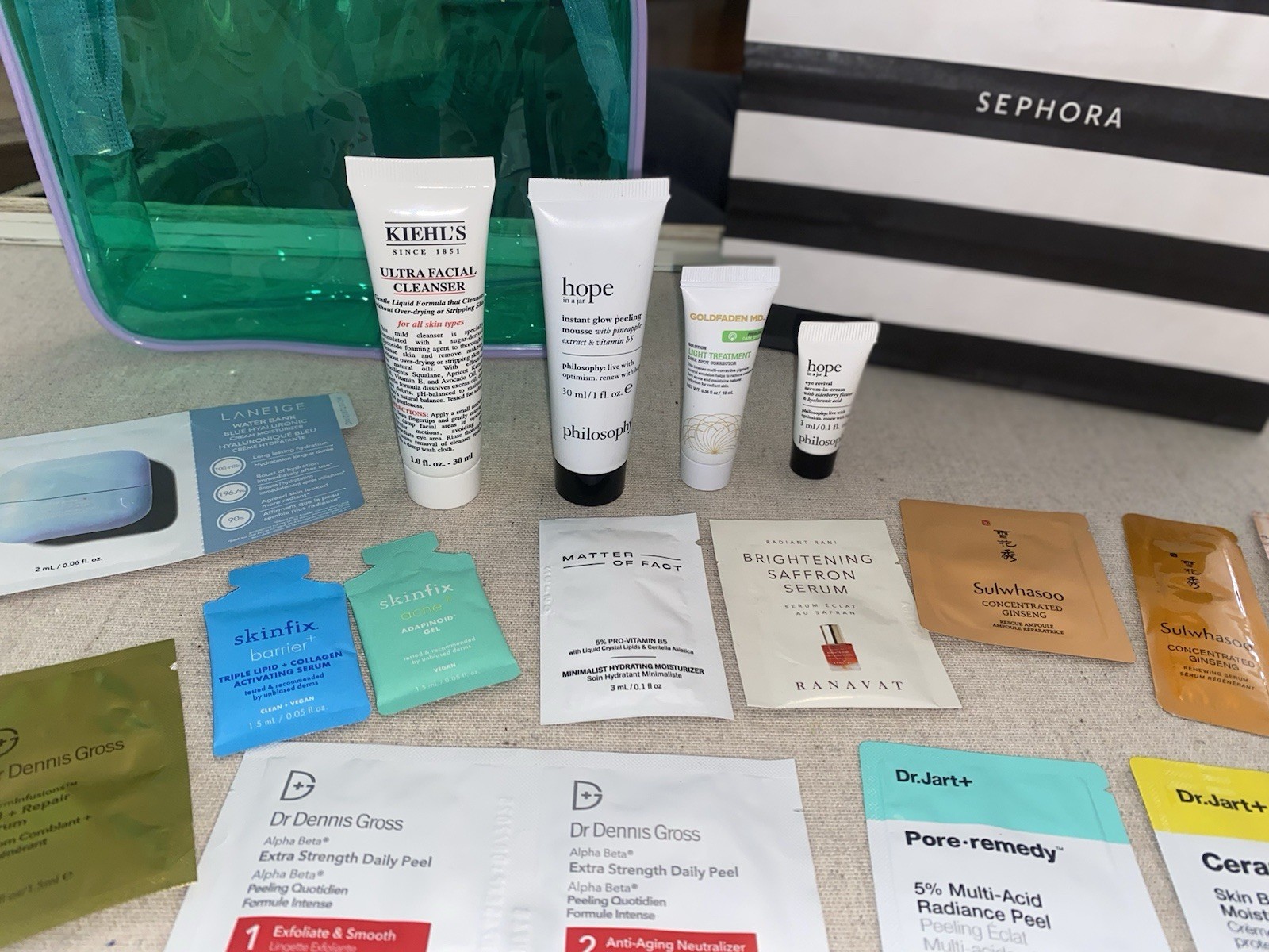 Beauty Makeup Skincare Lot Of 17 Full & Deluxe Sample Ulta Sephora + Bonus Bag