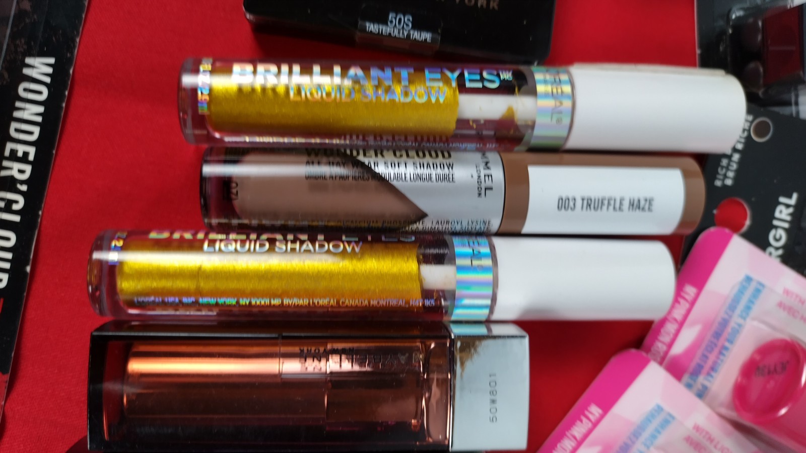 womens makeup Lot Loreal Çover Girl Maybelline Eyeliners Lip Baum Eye Shadow