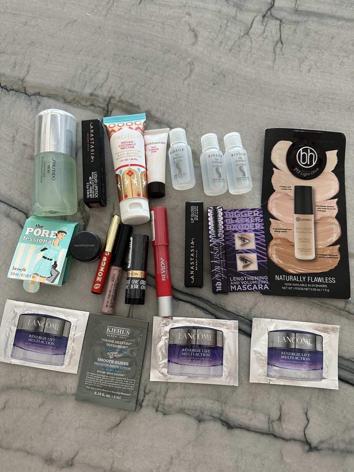 NEW! 20pc High End Skincare Beauty Cosmetics Makeup Hair Sample Lot Clarins More