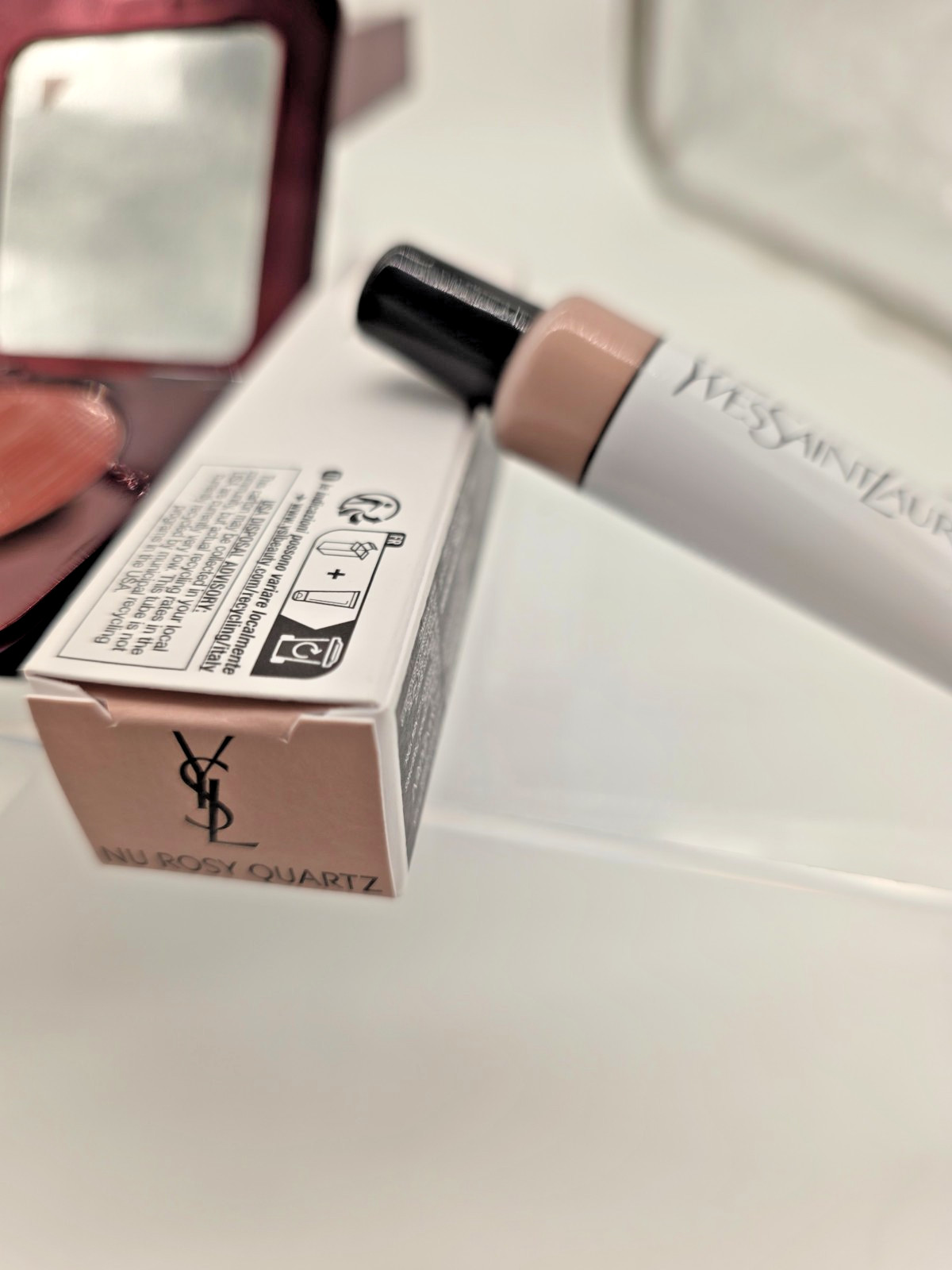 Tom Ford Crème Blush + Dolce & Gabbana Blush of Roses + YSL Halo Tint Highlight