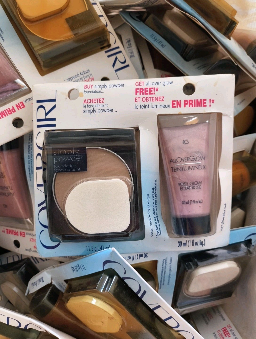 Huge High End Makeup Lot 4 CoverGirl Powder & Highlighter Kits READ