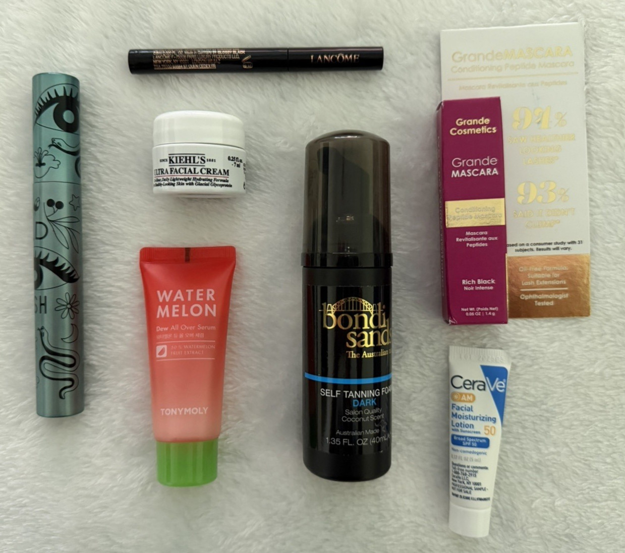 Mixed Assorted Beauty Products Makeup Skincare 40-Pc Lot Mini Travel Sample +Bag