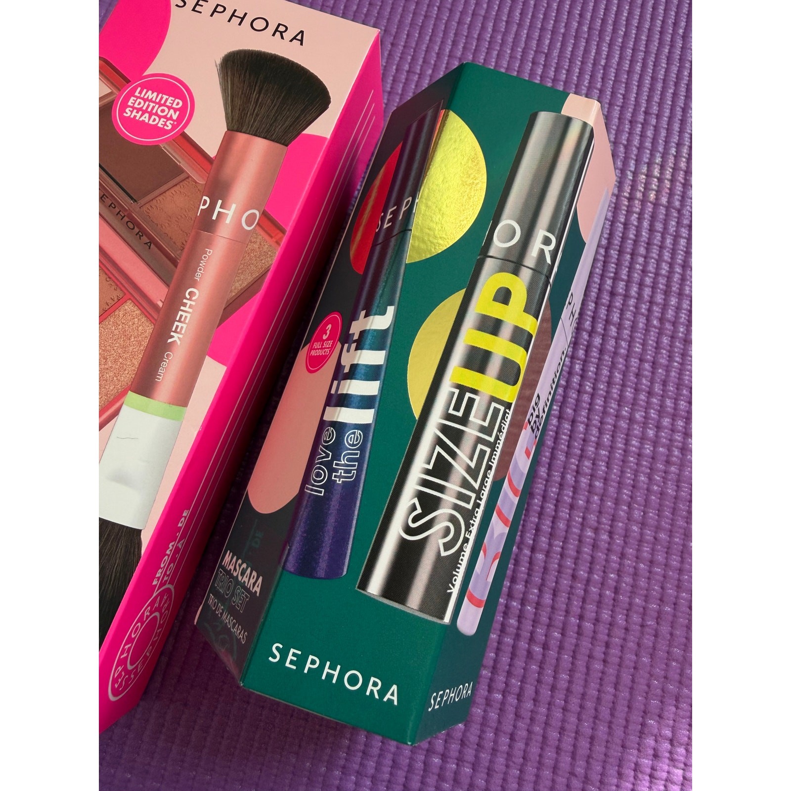 Sephora Makeup Lot Mascara Trio & Perfectly Blushed Set NEW makeup sets kits