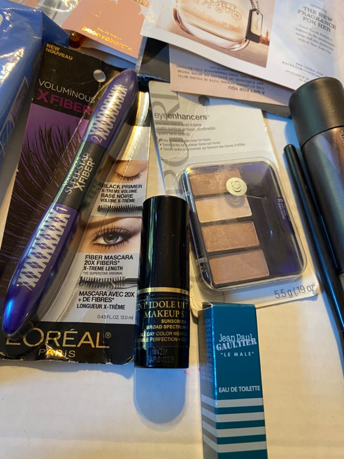 Huge Lot of New Makeup Eye Shadow Mascara Hair Spray Perfume Samples 002-049